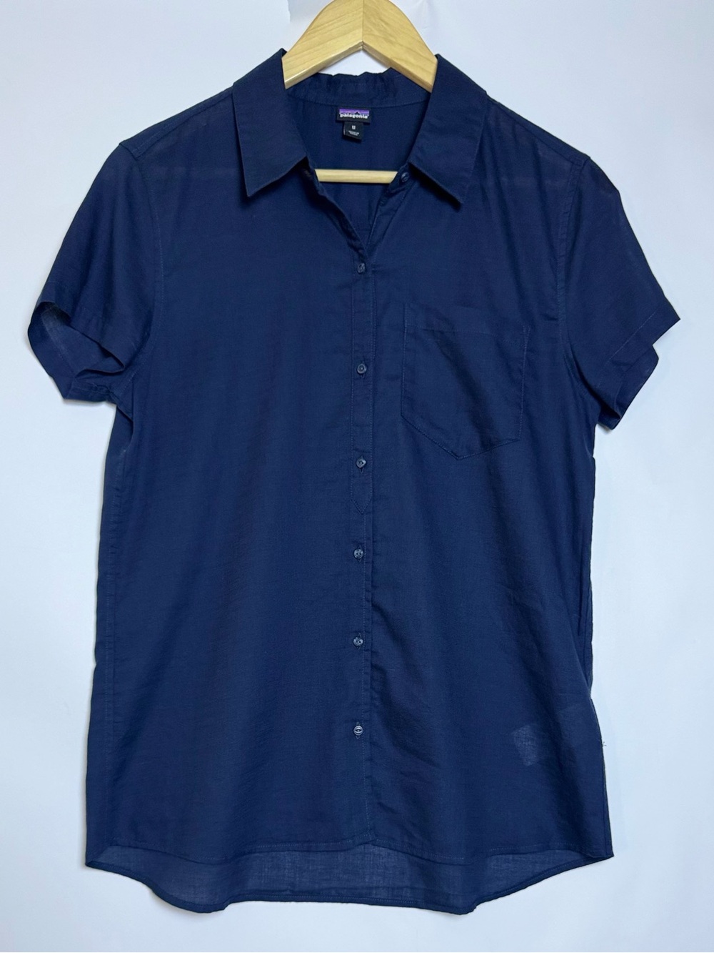 Patagonia Lightweight A/C Organic Cotton Hemp Button Down Shirt M